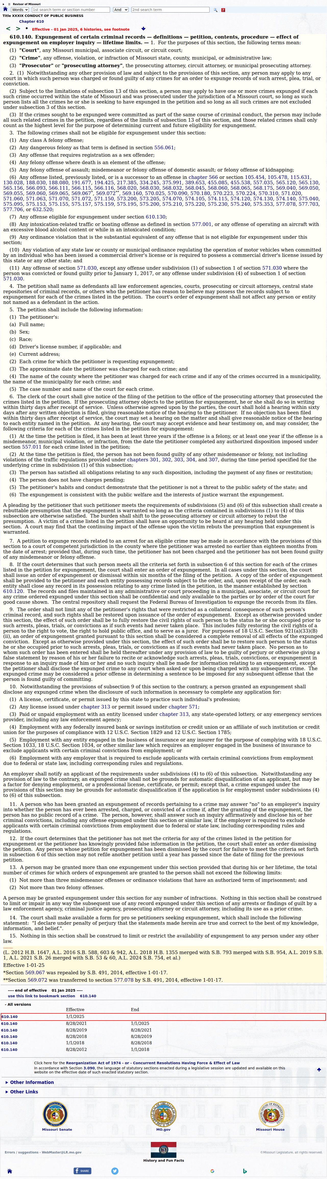 Madison County criminal docket expungement confidentiality statute