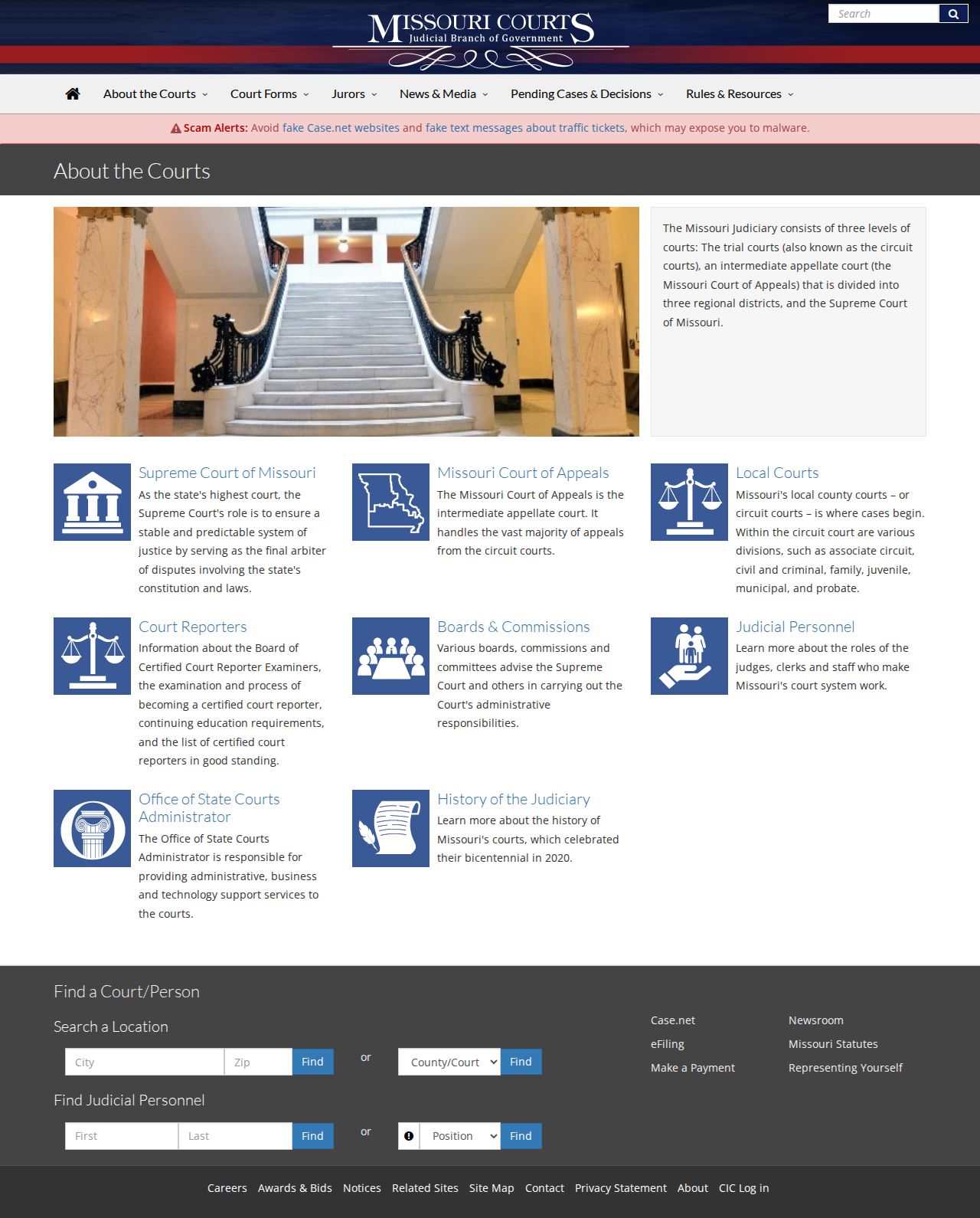 Madison County court docket Missouri court hierarchy information